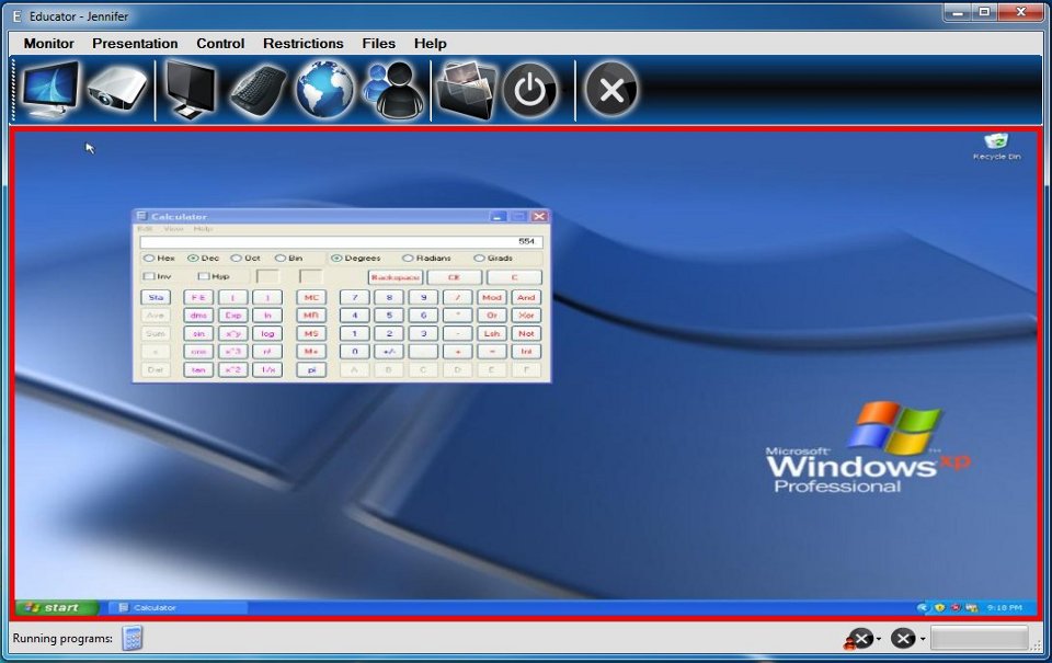 Educator - software for classroom managment - screenshot