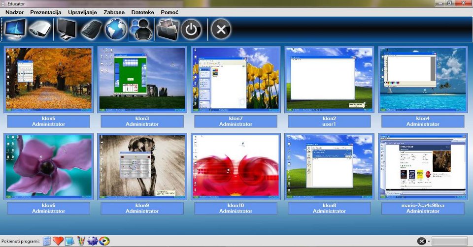 Educator - software for classroom managment - screenshot
